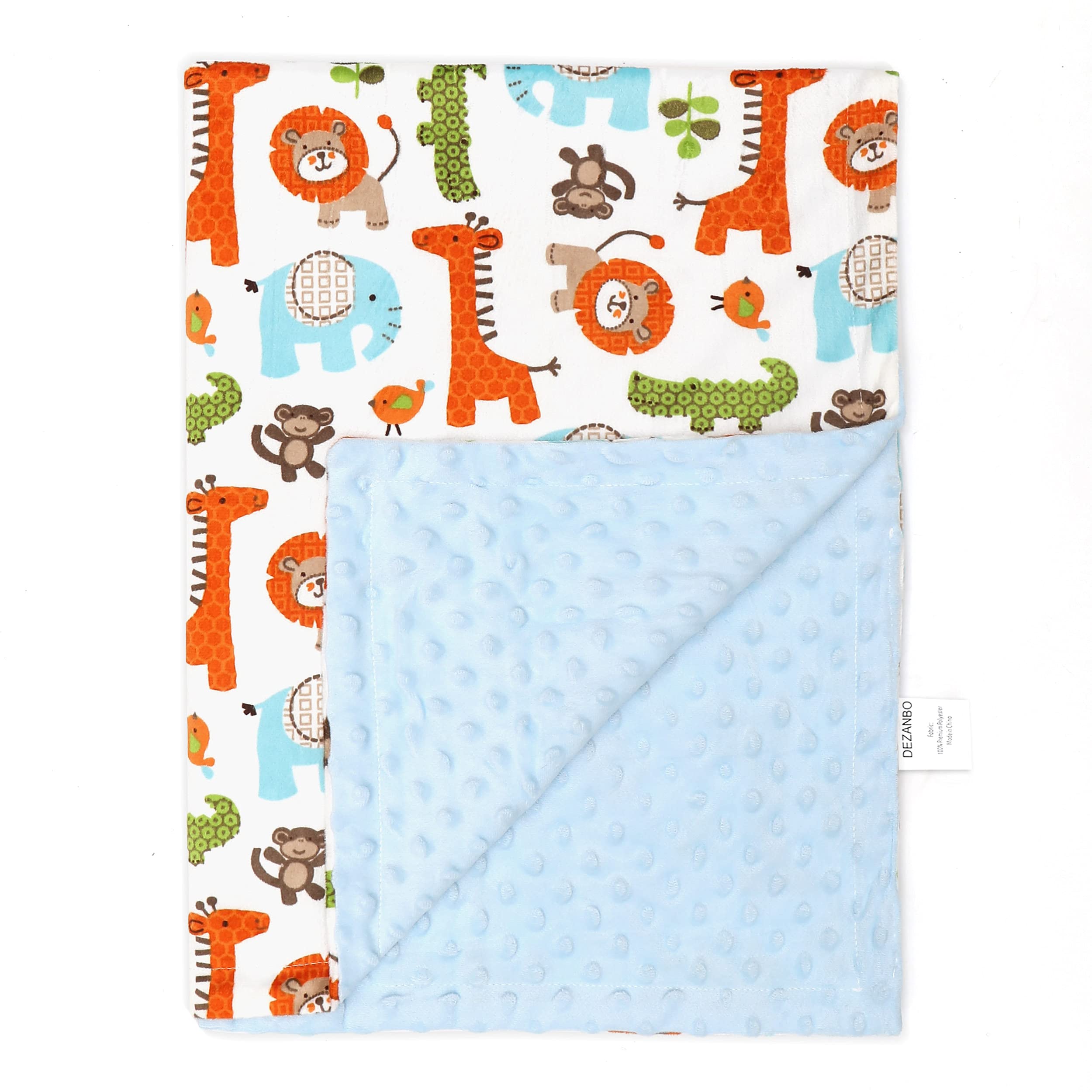 DEZANBO Baby Blanket for Boys Girls Baby Blankets Newborn,Super Soft Comfy,Patterned Minky with Double Layer,Dotted Backing, 30 x 40 Inc