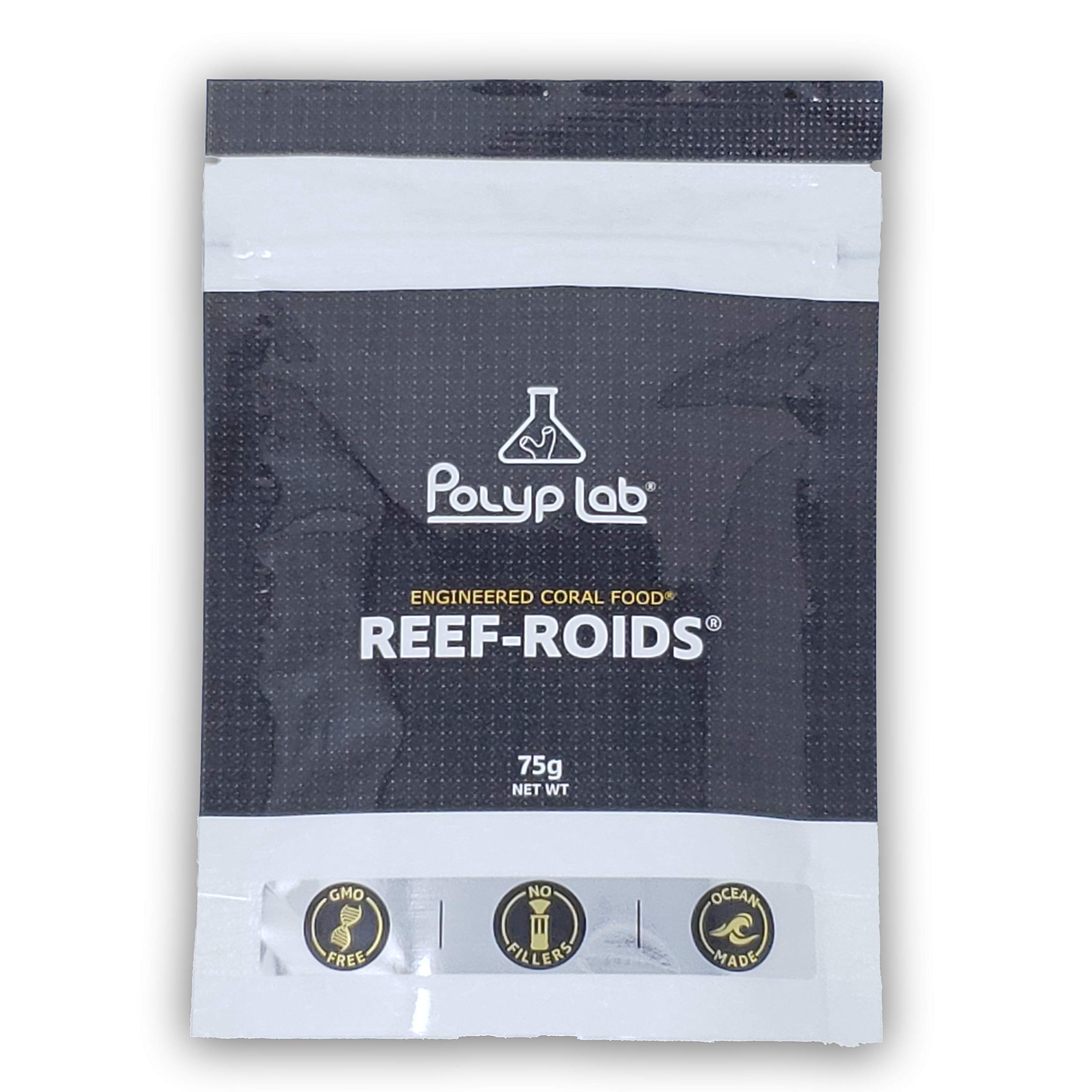 Polyplab Reef Roids Engineered Coral Food for Saltwater Aquariums (75g).