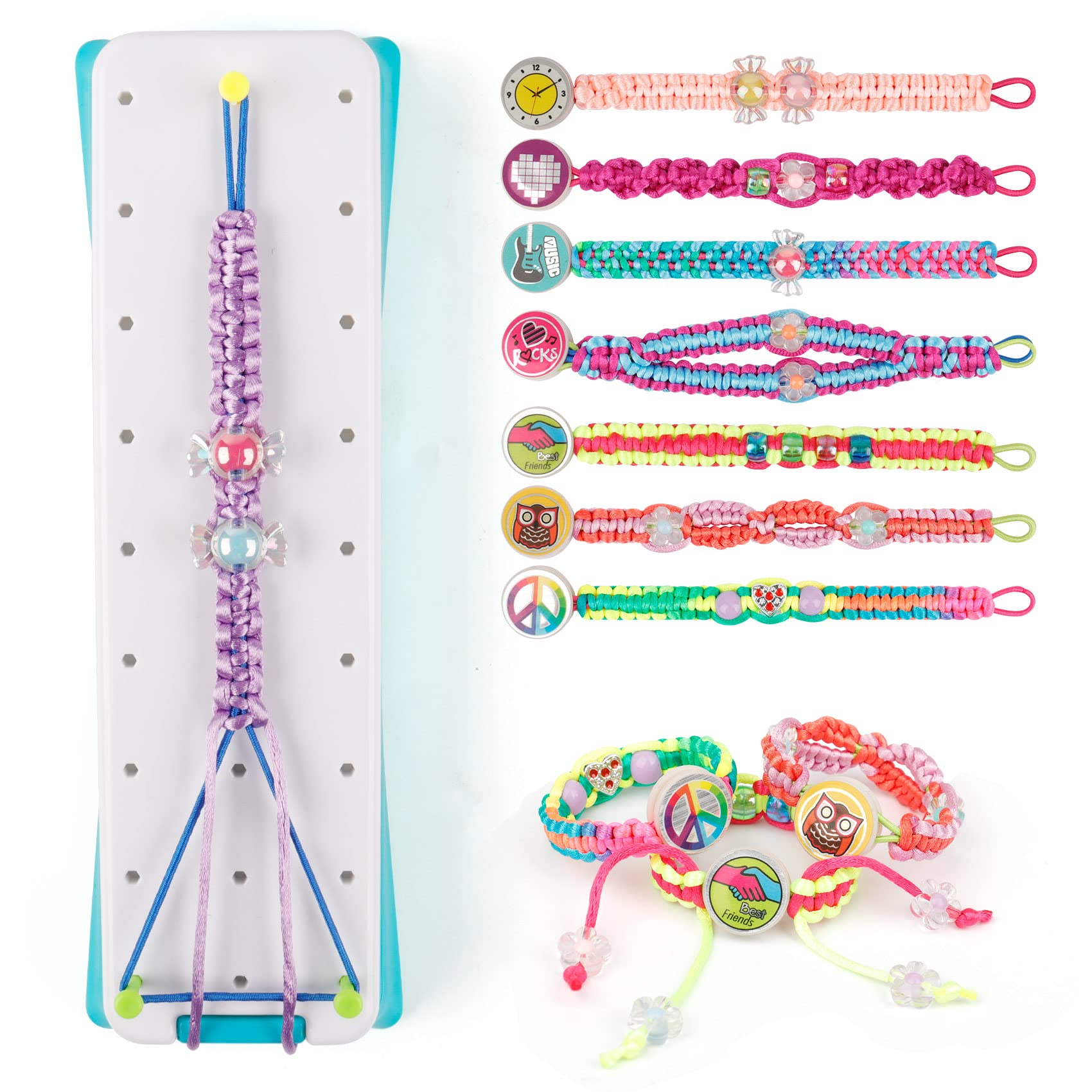AHCo. Friendship Bracelet Making Kit for girls, Arts and crafts Toys for  8-12 Years Old Kids