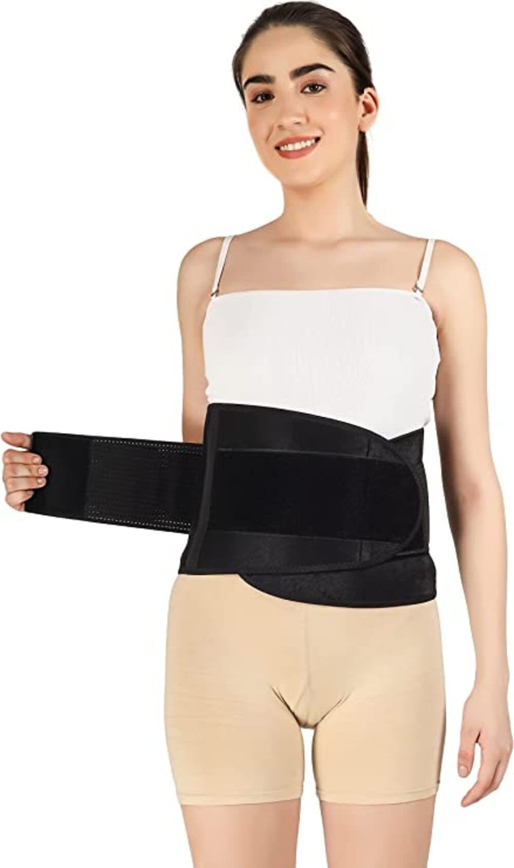 Anarjy Waist Trimmer Tummy Wrap Belt for Men & Women Weight Loss Body Shaper Fitness Workout Belt  Bandage Stomach Wrap, Black,