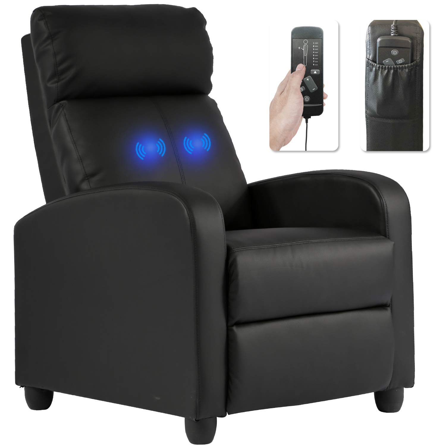 BestMassage Recliner chair for Living Room Massage Recliner Sofa Reading chair Winback Single Sofa Home Theater Seating Modern Reclining cha