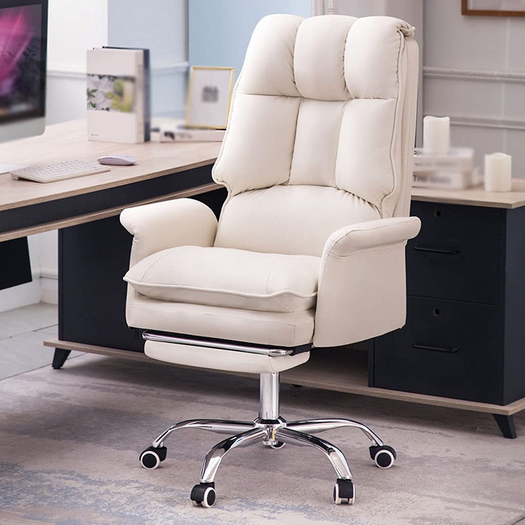 Print Home Office Desk and chair, Rotating computer game chair, with Double Backrest, Footrest, Suitable for Home Office