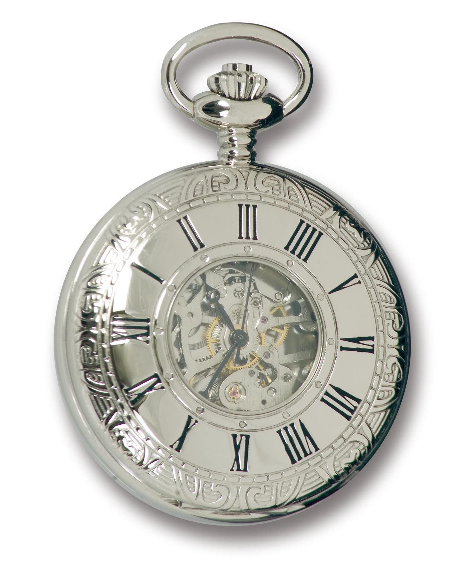 Rapport London, Vintage Double Hunter Style Pocket Watch in Silver