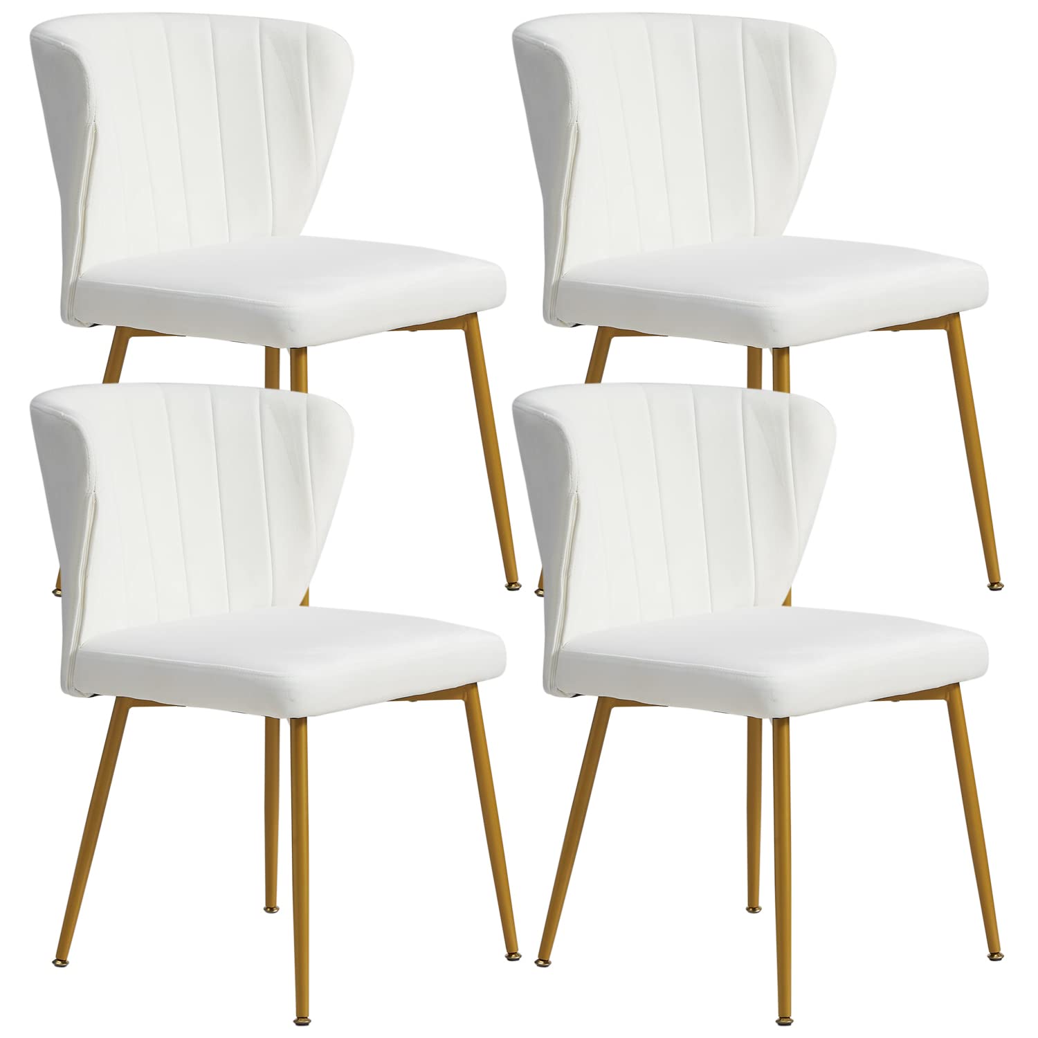 Qtivii Velvet Dining chairs Set of 4, Upholstered Dining chairs with