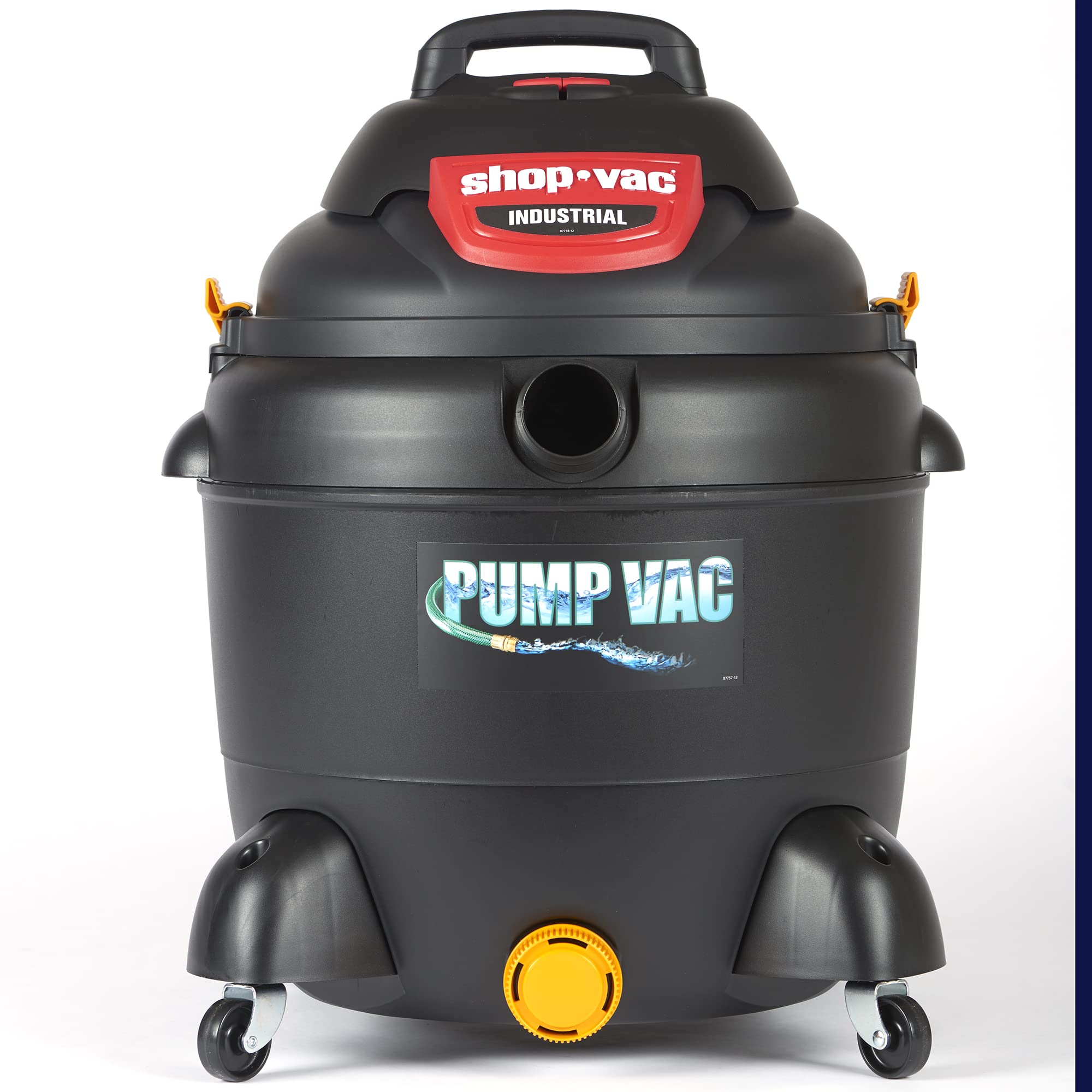 Shop-Vac 9601806 Industrial Wet Dry Pump Vac, 18 Gallon, 1-14 Inch X 8 Foot Hose, 130 Cfm, (1-Pack)