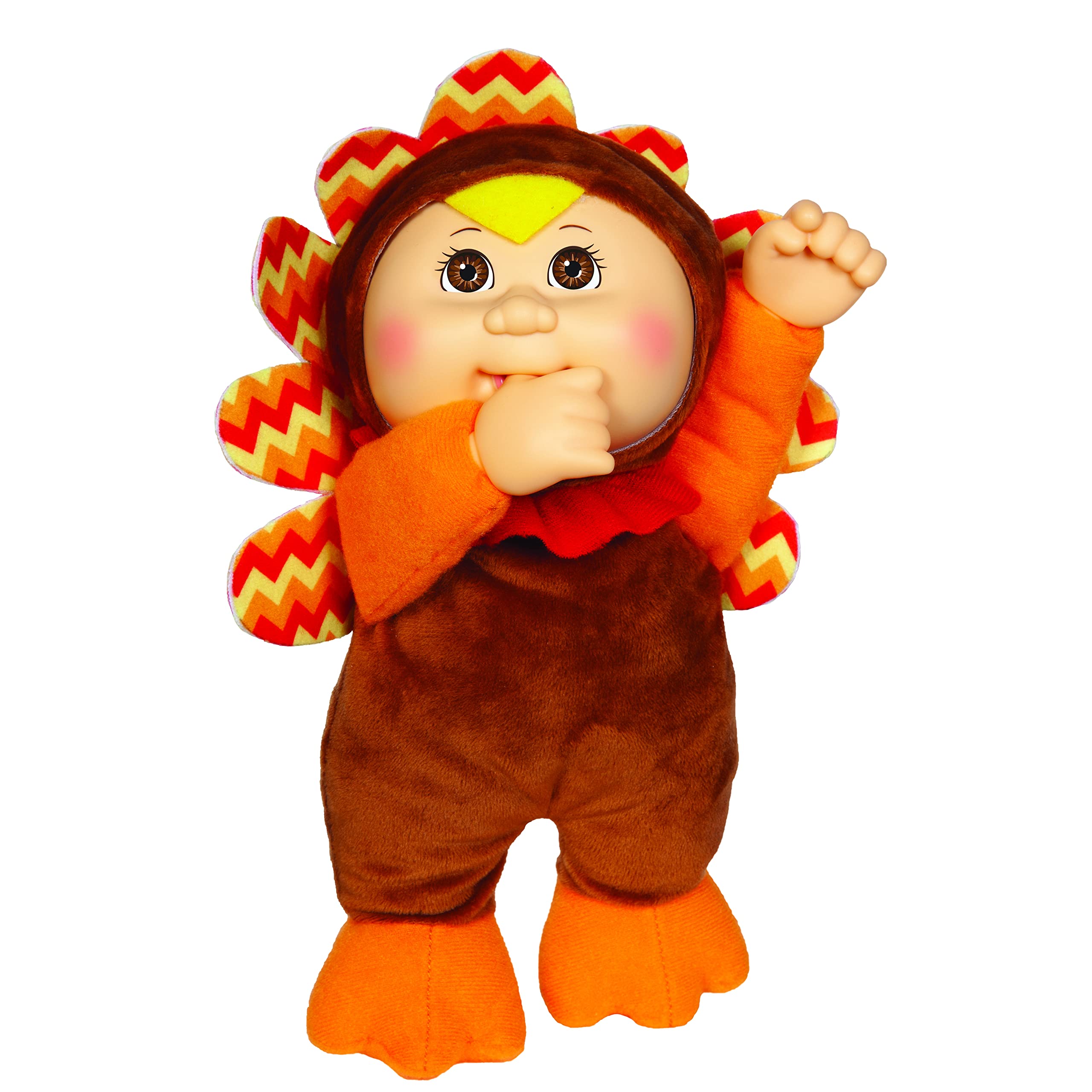 JAZWARES Cabbage Patch Kids Cutie Collection Tilly The Turkey, 9 - Collectible, Adoptable Holiday Baby Doll Toy - Officially Licensed - A