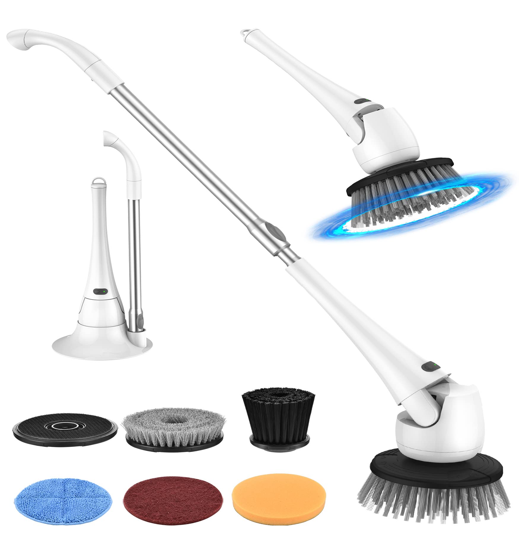 sweepulire Electric Spin Scrubber, Electric Bathroom Scrubber With