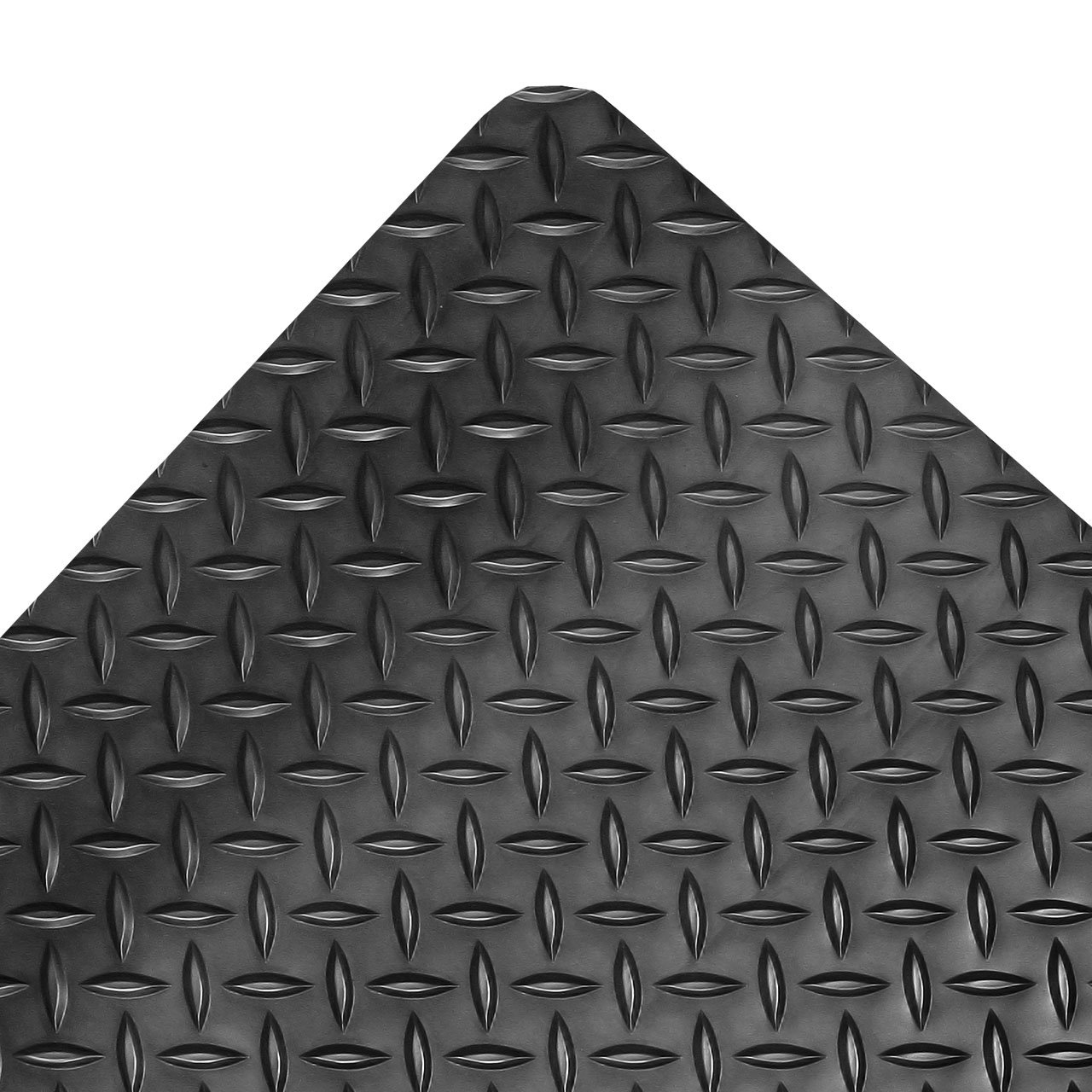 No Trax Notrax - 979S0035Bl Notrax Vinyl 979 Saddle Trax Grande Anti-Fatigue Mat, For Dry Areas, 3 Width X 5 Length X 1 Thickness, Black