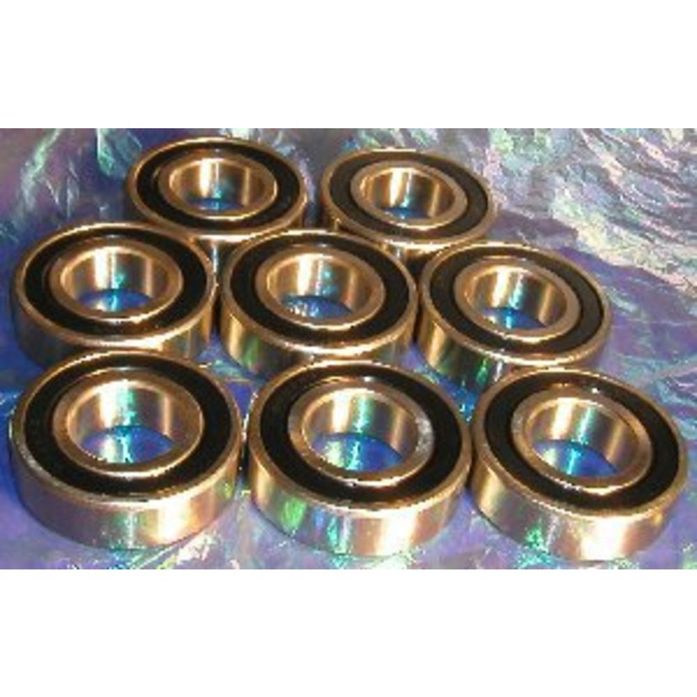 VXB 6205-2RS Ball Bearings, 25x52x15 mm, Sealed (Set of 8)