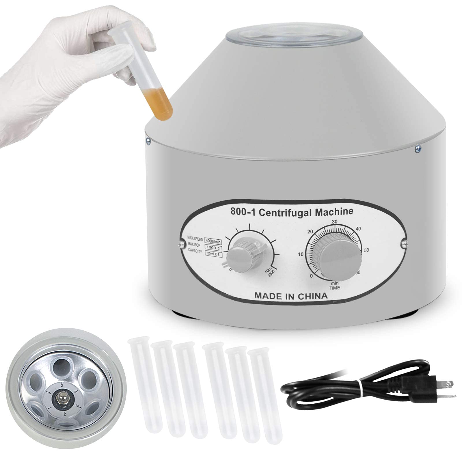 Super Deal Electric Lab Laboratory Centrifuge Machine Pro Desktop Lab Medical Practice Wtimer And Speed Control - Low Speed - 40