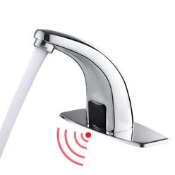 Gangang Commercial Bathroom Touchless Automatic Motion Sensor Sink Faucet Cold And Hot Water Basin Tap Mixer With Cover Plate So