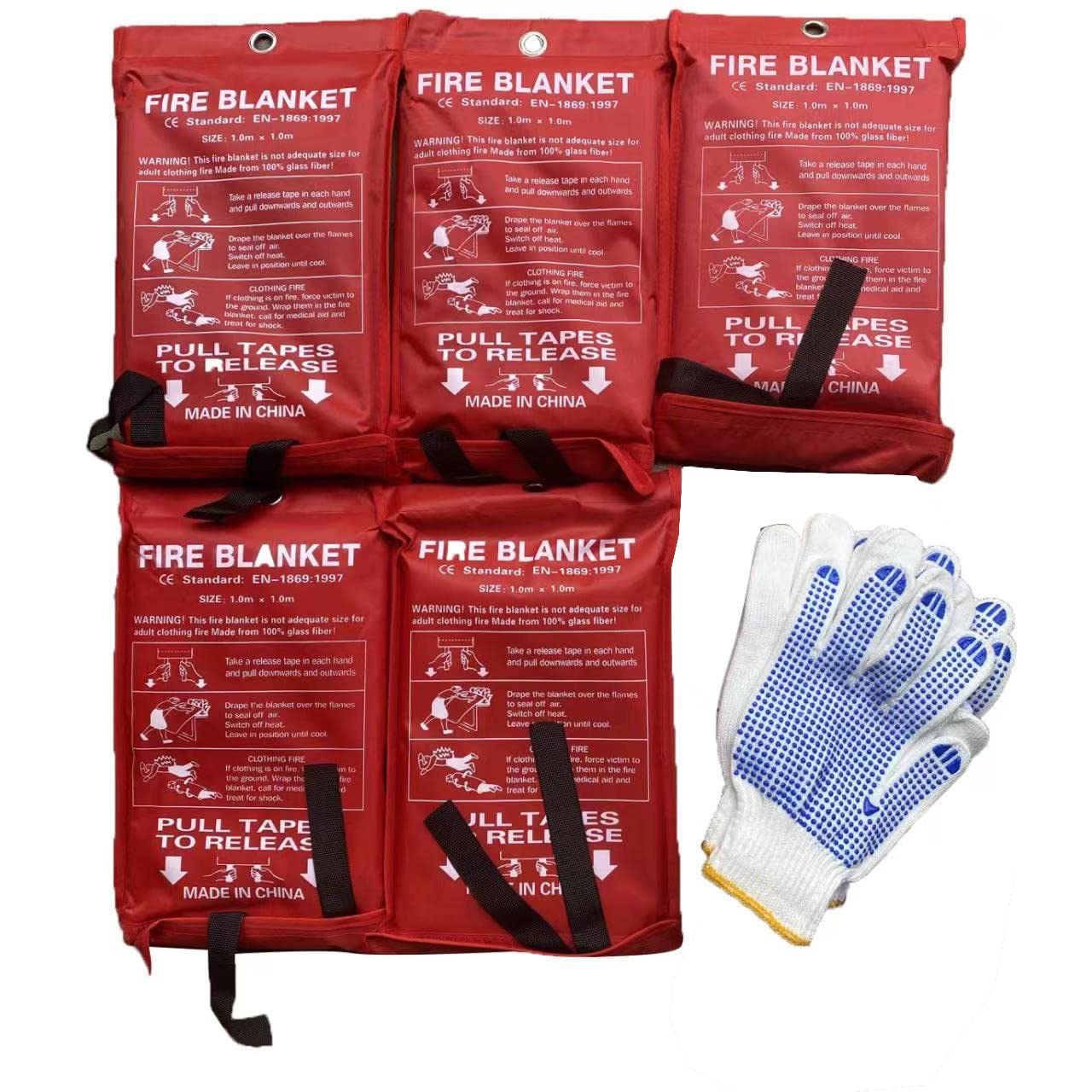 Leberna 5X Fire Blanket Fire Suppression Blanket Fiberglass Fire