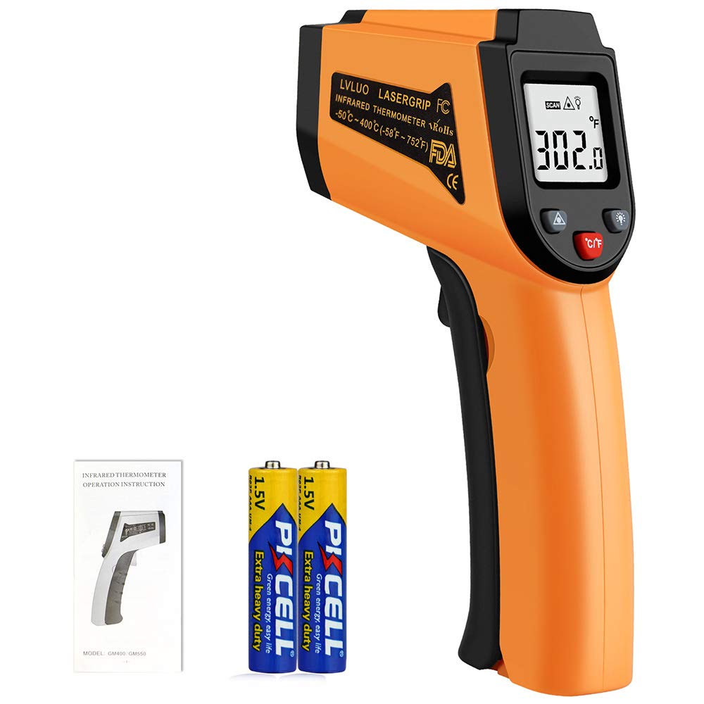 deflectair Digital Infrared Thermometer Laser Temperature Gun Non-Contact -50  400(-58752)