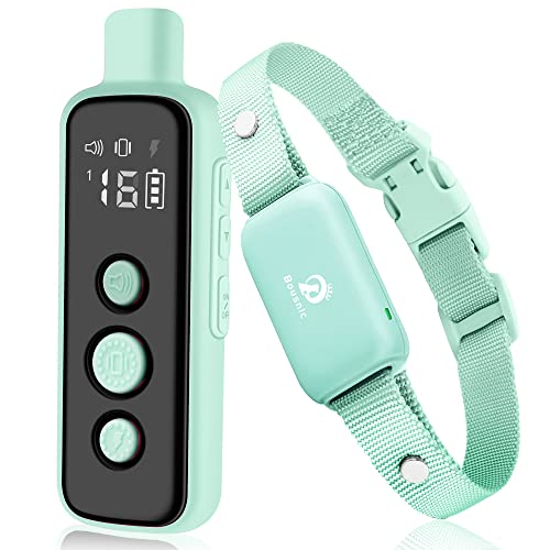 Bousnic Shock Collar For Dogs - Waterproof Rechargeable Dog Electric Training Collar With Remote For Small Medium Large Dogs Wit