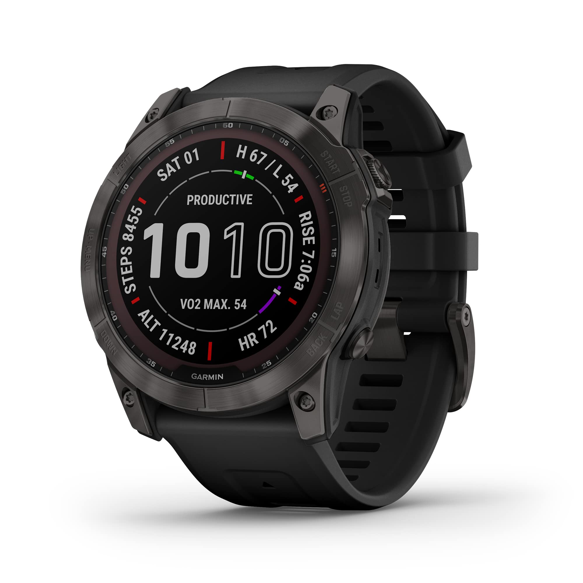 Garmin Fenix 7X Sapphire Solar, Larger Adventure Smartwatch, With Solar Charging Capabilities, Rugged Outdoor Watch With Gps, To