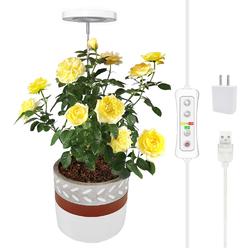 Yadoker Plant Grow Light,Yadoker Led Growing Light Full Spectrum For Indoor Plants,Height Adjustable, Automatic Timer, 5V Low Safe Volta