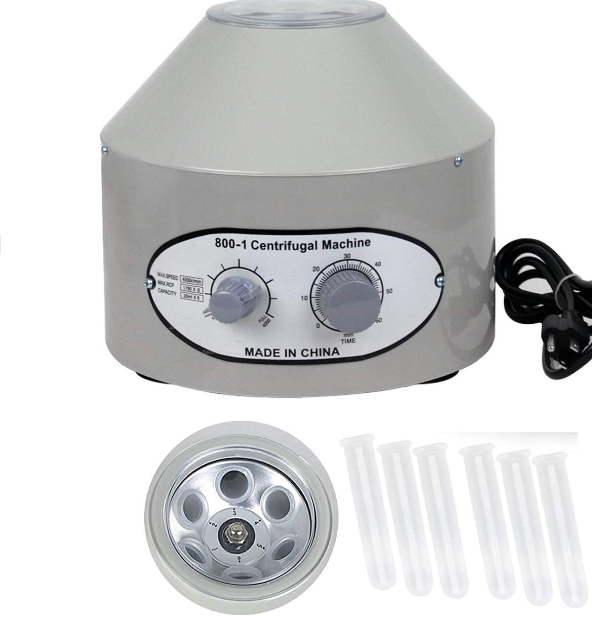 cALU LUKY Desktop Electric Lab Laboratory Centrifuge Machine Lab Medical Practice Wtimer And Speed Control - Low Speed,4000 Rpm, Capacity