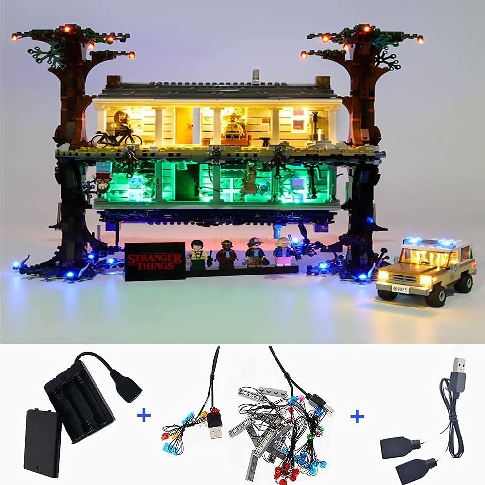 T-Club Led Light Kit For Lego 75810 Stranger Things The Upside Down, Lighting Kit Compatible With Lego 75810 ( Not Include Lego