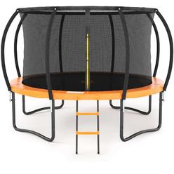 Jumpzylla Trampoline 8Ft 10Ft 12Ft 14Ft Trampoline With Enclosure - Recreational Trampolines With Ladder And Galvanized Anti-Rus