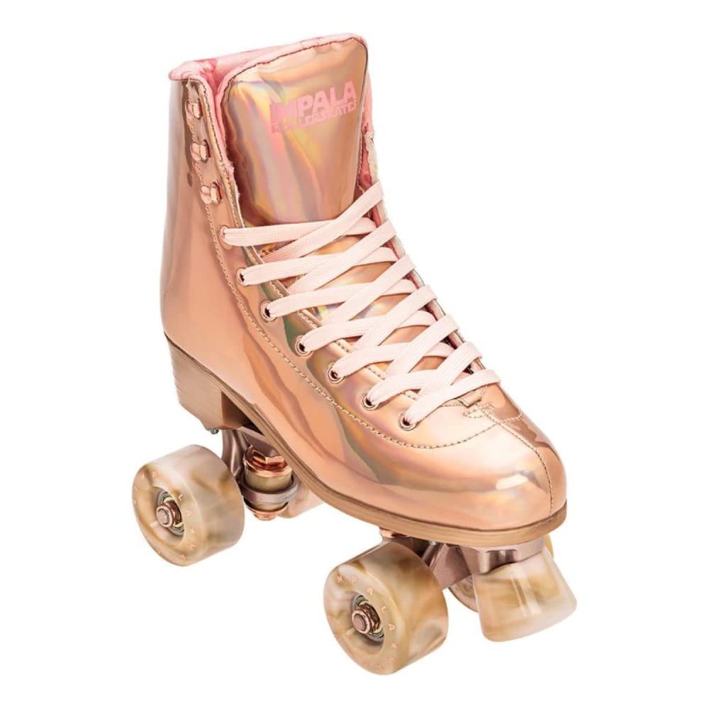 Impala Rollerskates Girls Impala Quad Skate (Big Kidadult) Marawa Rose Gold 6 (Us Mens 4, Womens 6) M