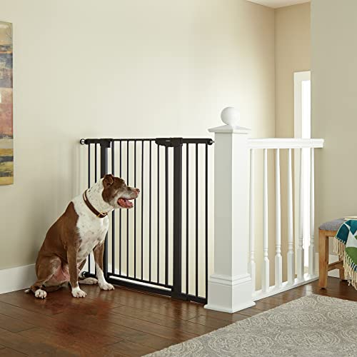Cumbor 36 Extra Tall Baby Gate For Dogs And Kids With Wide 2-Way Door, 29.7- 46 Width, And Auto Close Personal Safety For Babies