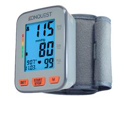 Konquest Kbp-2910W Automatic Wrist Blood Pressure Monitor - Accurate - Adjustable Cuff, Large Screen Display, Portable Case - Ir