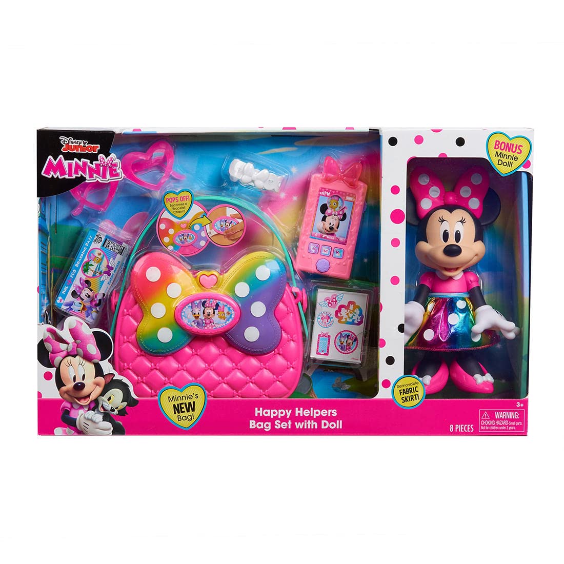 Disney Junior Minnie Happy Helpers Bag Set With Doll