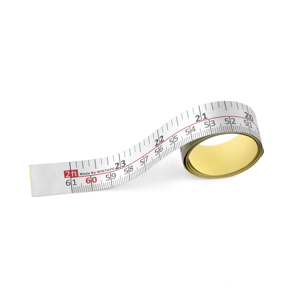 Win Tape Workbench Ruler Adhesive Backed Tape Measure - 24 Inches 61 Centimeters Tape Measure (Right To Left - Inchescm)