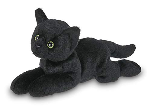 Bearington Collectio Bearington Small Plush Stuffed Animal Black Cat, Kitten 8 inch