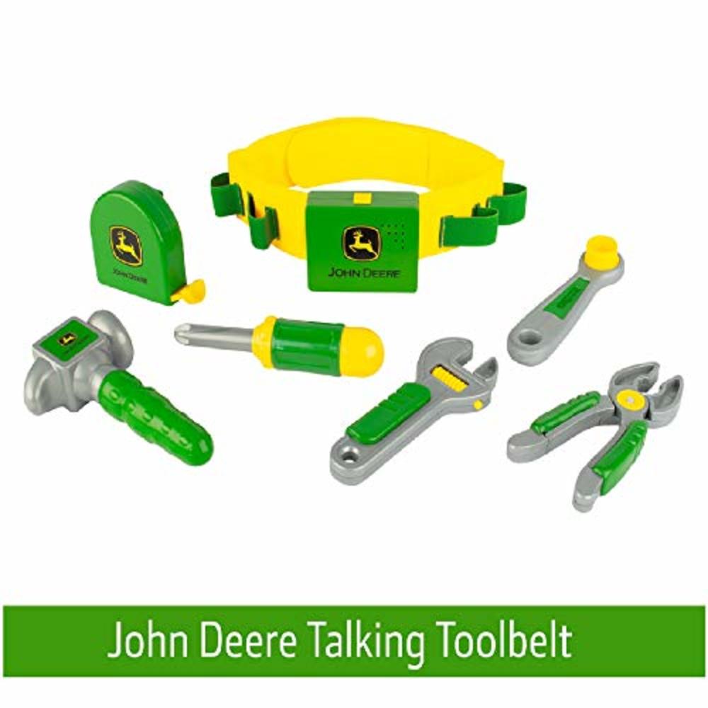 TOMY John Deere Deluxe Talking Toolbelt Preschool Toy , Green