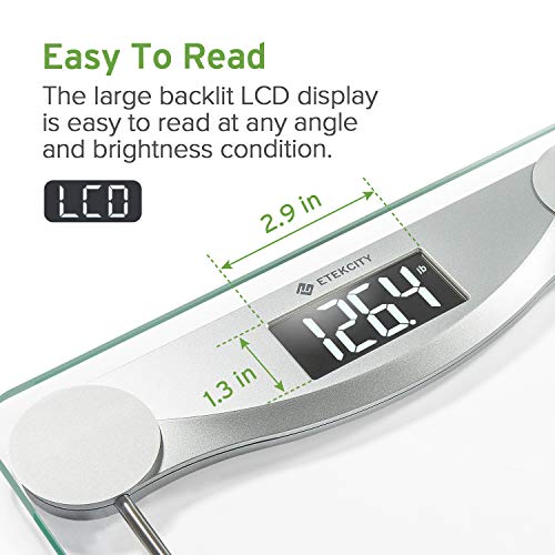Etekcity Glass Digital Body Weight Bathroom Scale