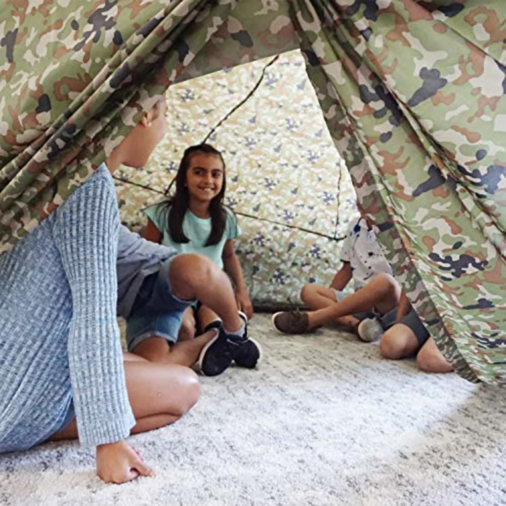 Air Fort The Original AirFort Build A Fort in 30 Seconds, Inflatable Fort for Kids (Jungle Camo)