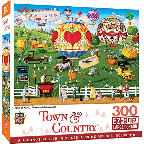 MasterPieces 300 Piece Jigsaw Puzzle for Adult, Family, Or Kids - Flights of Fancy by Masterpieces - 18" X 24" - Family Owned American Puzzle