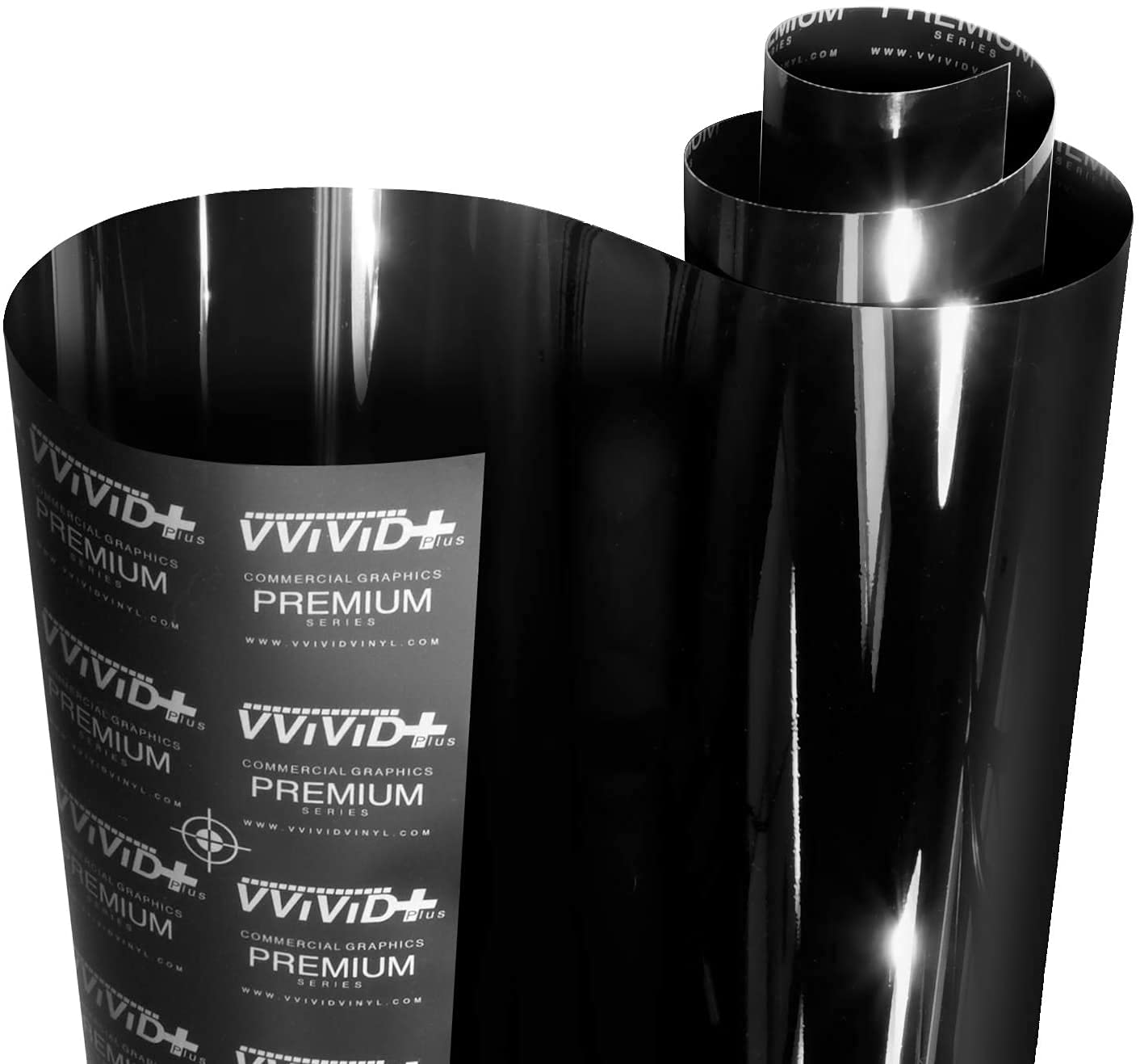 VViViD+ Ultra gloss Piano Black Vinyl car Wrap Premium Paint Replacement Film Roll With Nano Air Release Technology, Stretchable