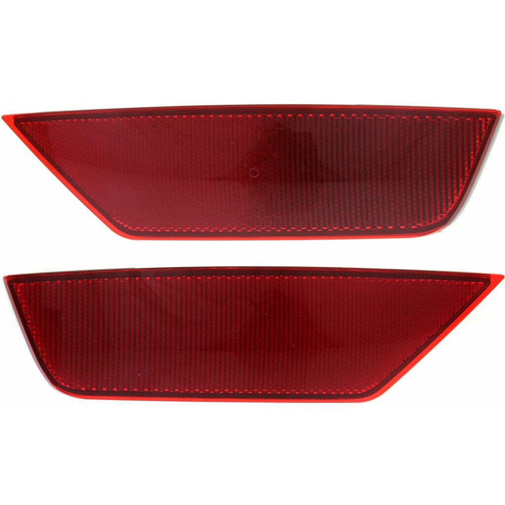 Carlights360 For: Ford Escape Rear Reflector 2013 14 15 16 17 2018 Pair Driver and Passenger Side For FO1184102