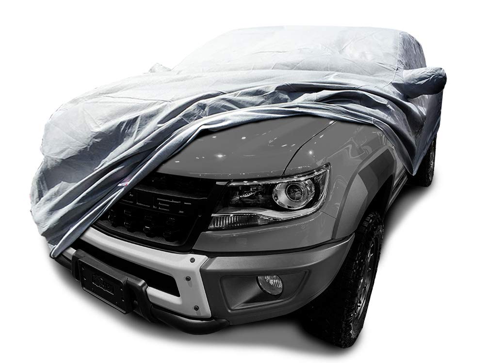 MFK carscover custom Fits 2015-2021 chevy colorado crew cab 6ft Bed Box Truck car cover Heavy Duty All Weatherproof Ultrashield