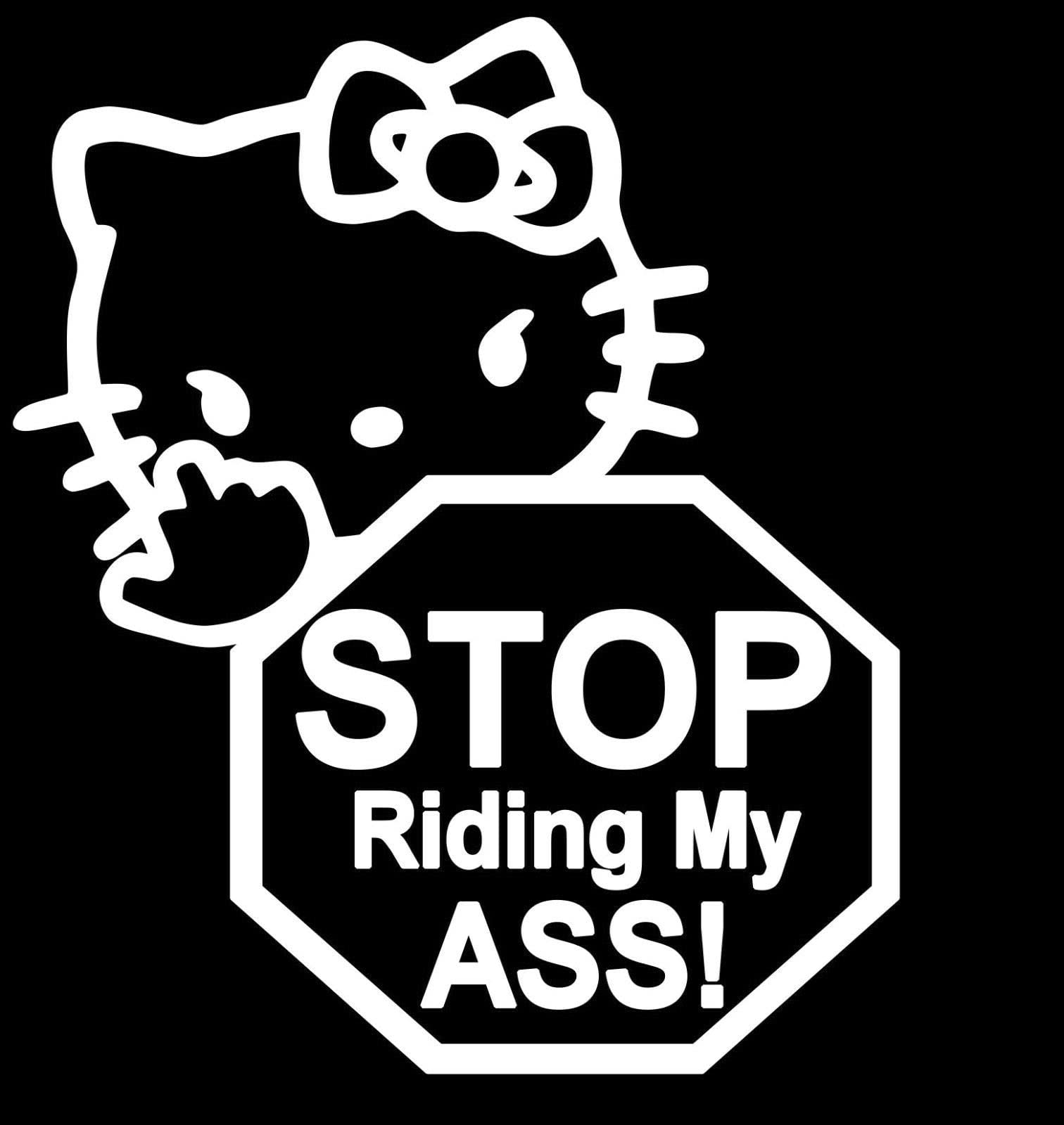 Koumyou Hello Kitty, Stop Riding ,Vinyl Decal,Sticker for cars,Windows,Laptops and More