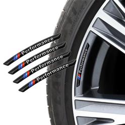 QOMAGO 4PcS car Wheel hub Rim Sticker 3D Wheels Decoration Alloy Material Suitable for E30 E36 E46 E34 E39 E60 E65 E38 X3 X4 X5 X6 M2 M