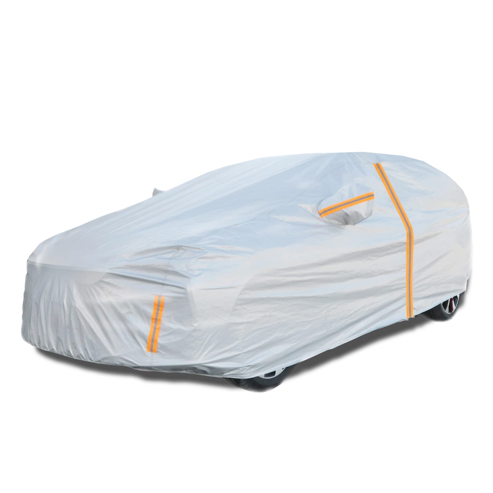 NUOMAN 6 Layers SUV car cover for Automobiles All Weather Waterproof,Outdoor Full cover Sun Rain Hail UV Protection with Zipper 