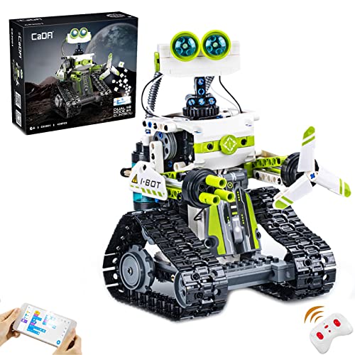 R HOME STORE Robot Building Toys for Kids Ages 8-12 STEM Robot Kit for Boys with Remote or APP Controlled Science Programmable Building Block