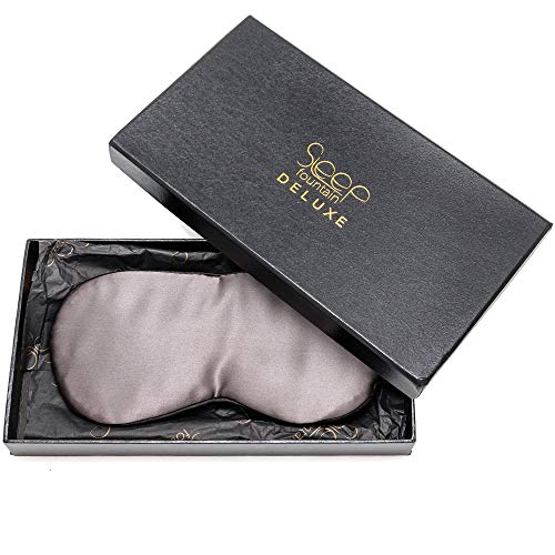 Sleep Fountain Anti-Aging Sleep Mask for Women with Copper Ion Technology, Soft Mulberry Silk Eye Mask for Sleeping and Skin Car