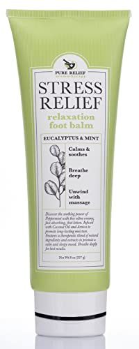 Pure Relief Arnica Foot Lotion Stress Relief Eucalyptus & Peppermint Oil Moisturizer Foot cream - Skin care Foot Lotion For Dry