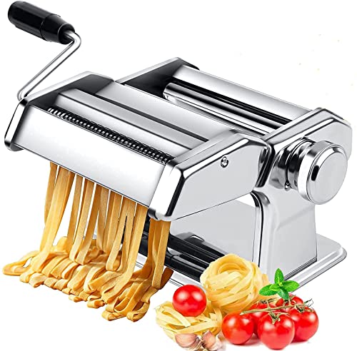 SAILNOVO Pasta Maker Machine, 150 Roller Pasta Maker, 7 Adjustable  Thickness Settings, 2-in-1 Noodles Maker with Rollers and cutter, Perf
