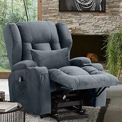 VUYUYU Lift chairs Recliners for Elderly with Massage and Heating, comfy Power Lift Recliner chair, Soft Velvet Lazy Sofa chairs