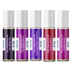 Quality Fragrance Oi Womens Top 5 Perfume Oil Impressions 2022 (generic Versions of Designer Fragrance) Sampler gift Set of 5 1035ml Roll-ons