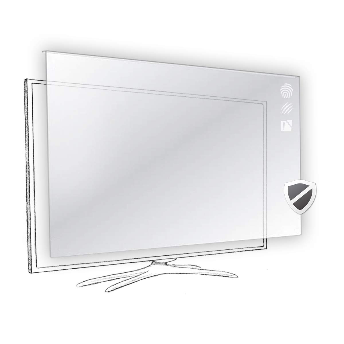 Vizomax 47 - 48 inch Vizomax TV Screen Protector for LcD, LED, OLED & QLED 4K HDTV