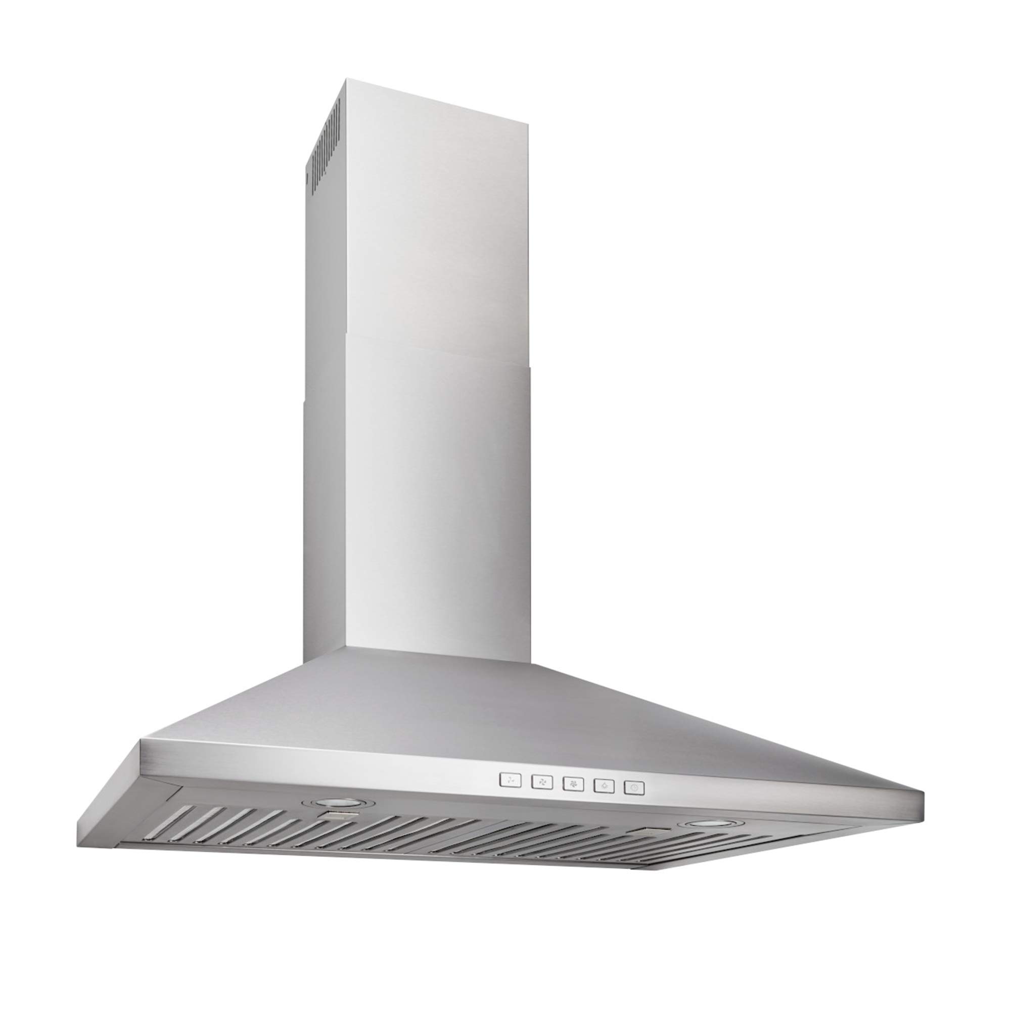 Broan-NuTone BWP2244SS 24-inch Wall-Mount convertible chimney-Style Pyramidal Range Hood with 3-Speed Exhaust Fan and Light, Sta