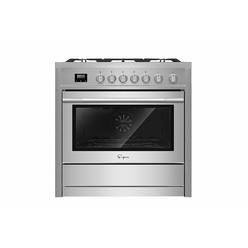 Empava 36 in. Slide-In gas Range with convection Oven in Stainless Steel
