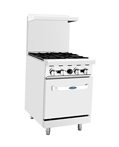 Atosa ATO-4B 24 gas Range. (4) Open Burners with One 20 Wide Oven