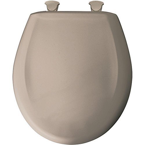 Clauss Bemis 200SLOWT 068 Slow close Sta-Tite Round closed Front Toilet Seat, Fawn Beige by clauss